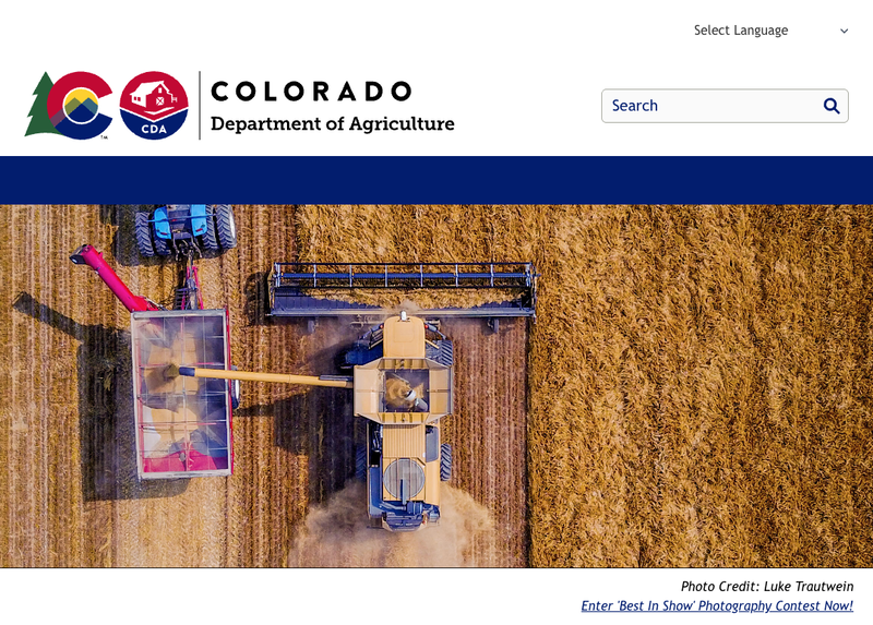 Screenshot of ag.colorado.gov